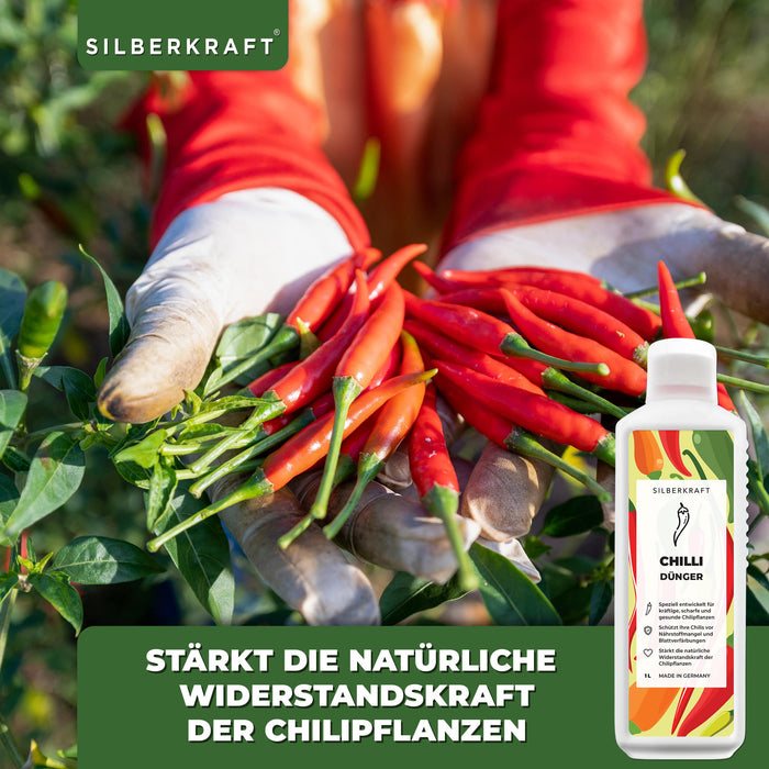 Chili Dünger - Mineralischer NPK Flüssigdünger mit Stickstoff - Dünger für Chilipflanzen - Peperoncini Dünger - Paprika Dünger