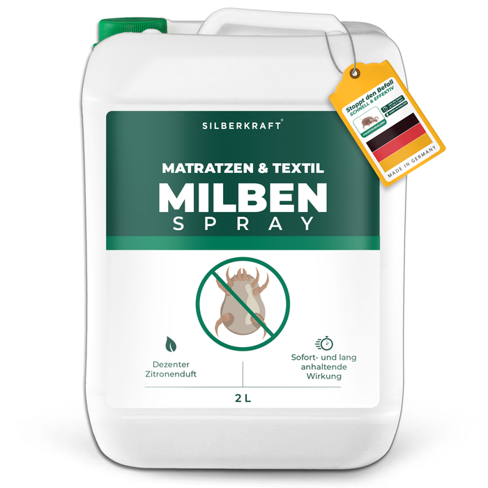 Milbenspray für Matratzen & Textil - Milben im Bett vertreiben