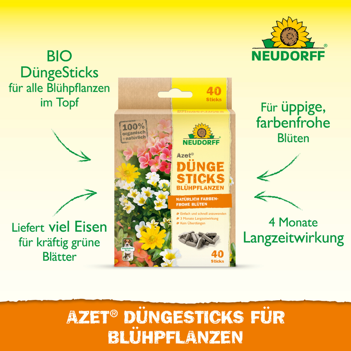 Neudorff Azet DüngeSticks für Blühpflanzen