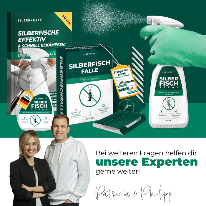 Spray per pesciolini d'argento: combatte i pesciolini d'argento/pescicarta