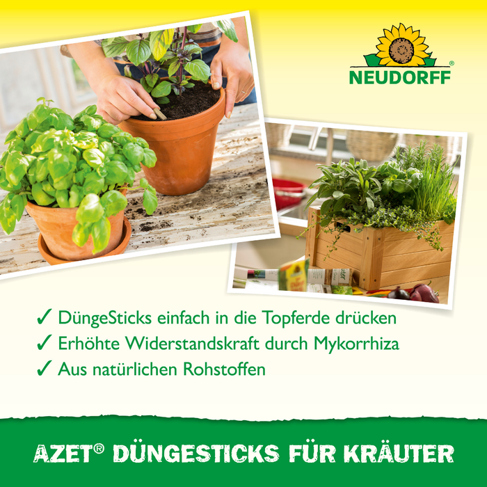 Neudorff Azet DüngeSticks für Kräuter