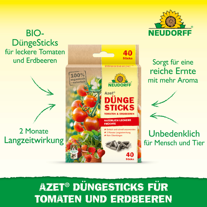 Neudorff Azet DüngeSticks für Tomaten und Erdbeeren