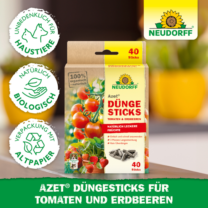 Neudorff Azet DüngeSticks für Tomaten und Erdbeeren