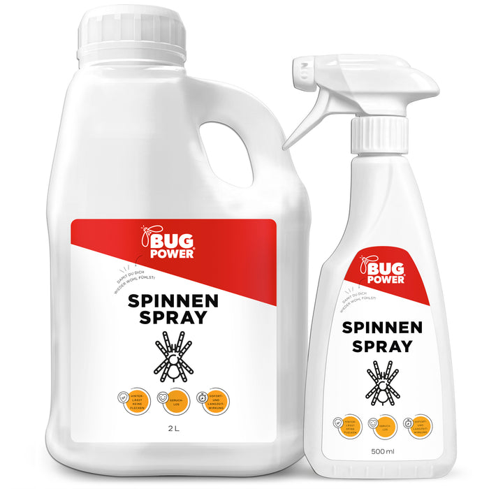 BugPower Spider Spray 1 litro - efficace contro i ragni - effetto rapido e protezione duratura