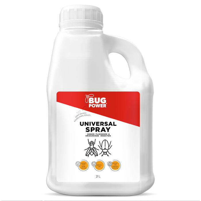 Spray anti-insectes universel BugPower 1 litre - contre tous les insectes rampants et volants