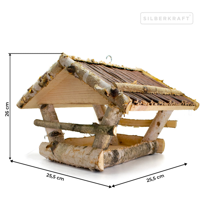 Vogelhaus mit Weidendach zum Aufhängen