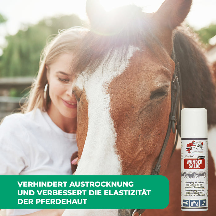 Salbenspray zum Schutz und zur Pflege von Pferdehaut
