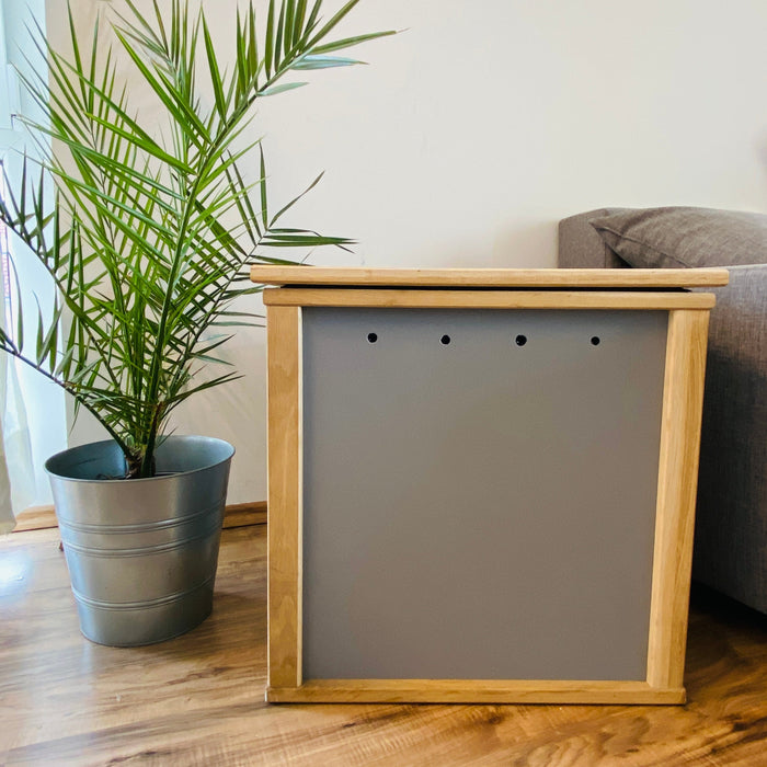 Boîte à vers élégante - lombricomposteur pour l'extérieur et l'intérieur - boîte à vers pour le balcon en kit complet avec 500 vers de compost