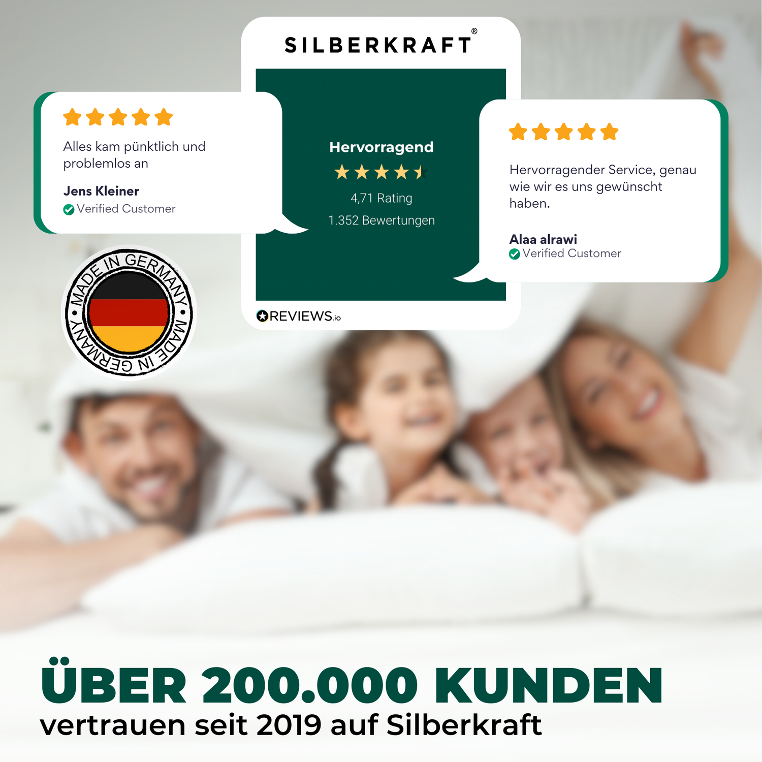 Kundenbewertungen und Vertrauenssiegel von Silberkraft für Schädlingsbekämpfung im Haushalt