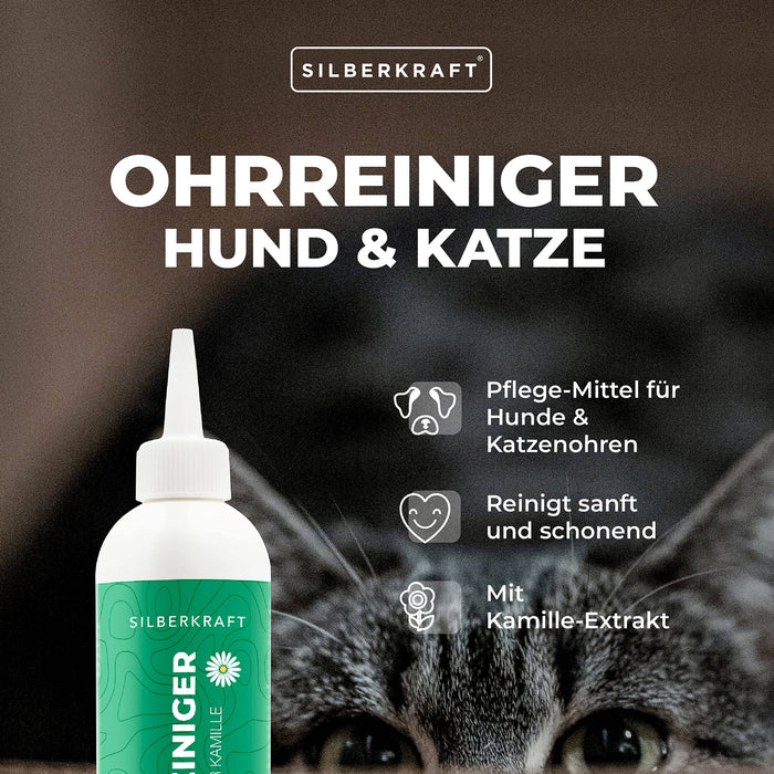 Ohrreiniger mit Kamillen-Extrakt für Hunde & Katzen