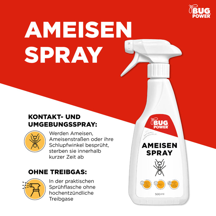 BugPower Ant Spray - efficace contre les fourmis