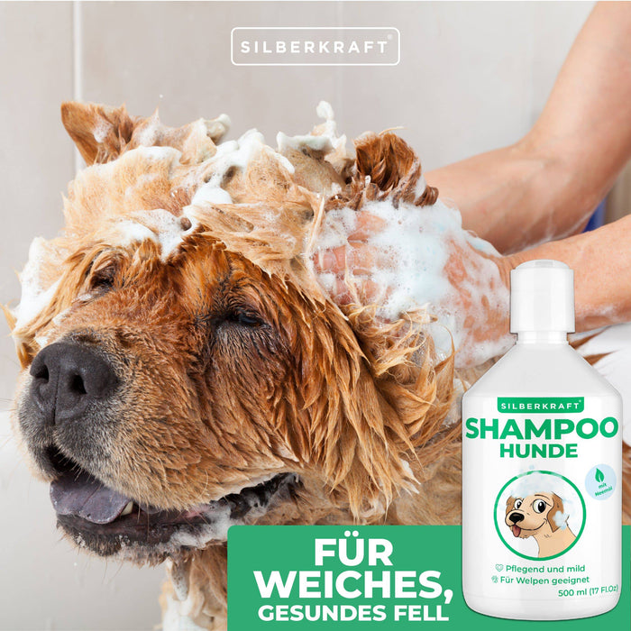 Shampooing pour chien à l'huile de neem chiens et chiots - produit de soin shampooing sensible contre les démangeaisons et les odeurs, shampooing pour chiens pour un pelage soigné