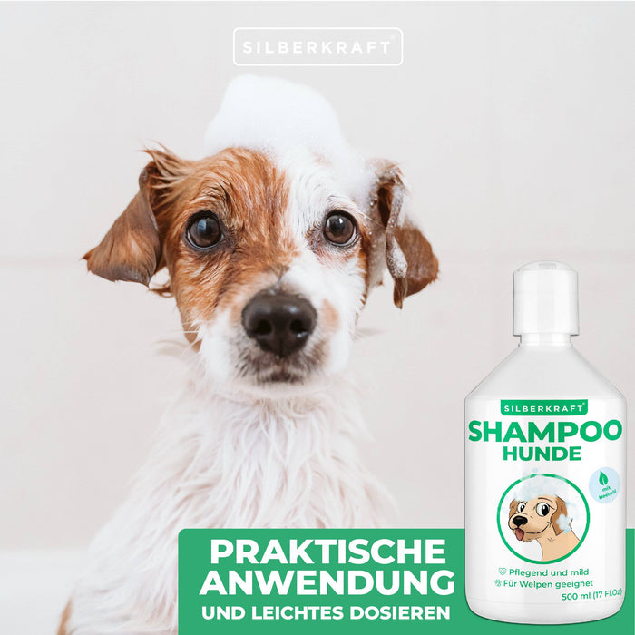 Shampooing pour chien à l'huile de neem chiens et chiots - produit de soin shampooing sensible contre les démangeaisons et les odeurs, shampooing pour chiens pour un pelage soigné