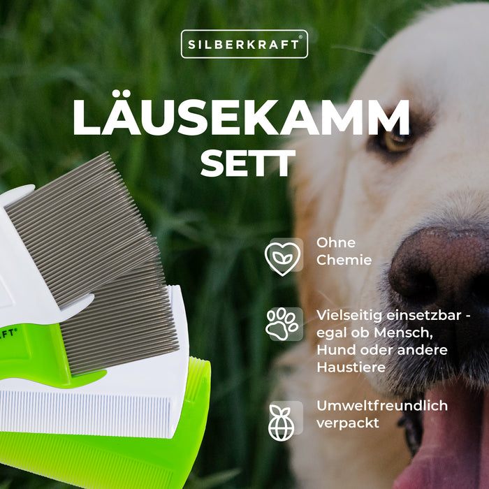 Läusekamm 4er Set