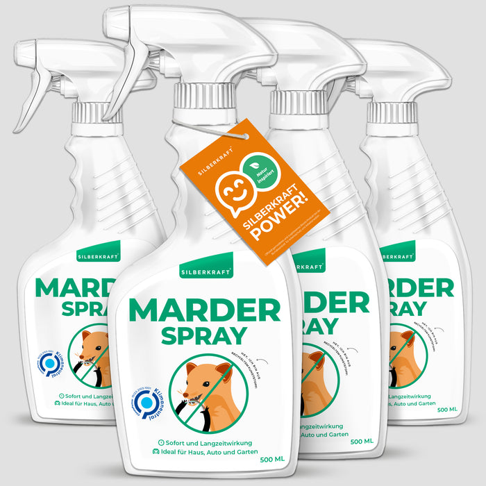 Marderspray 500 ml - 19,90€ - Marder vertreiben mit SILBERKRAFT