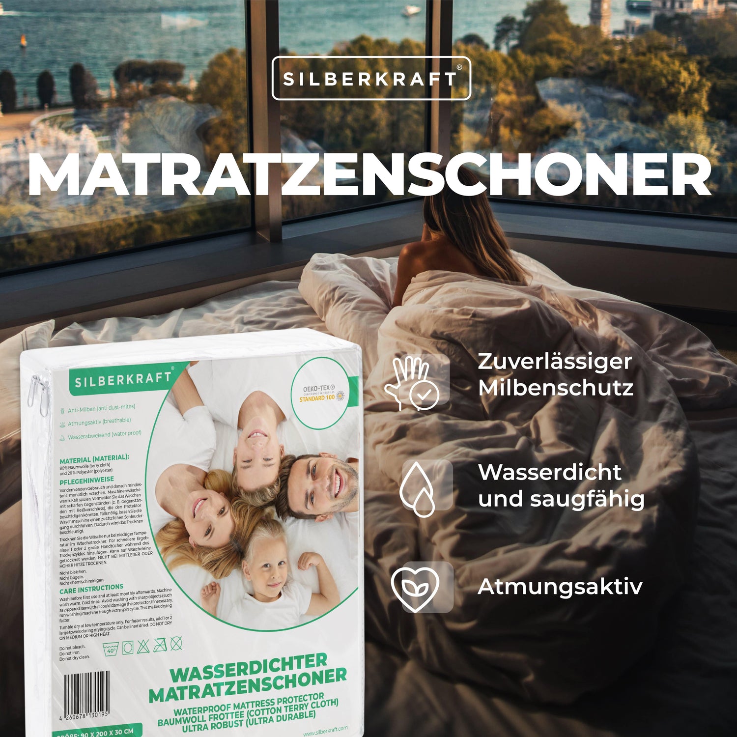 Matratzenbezug Anti-Milben Encasing Bettwäsche