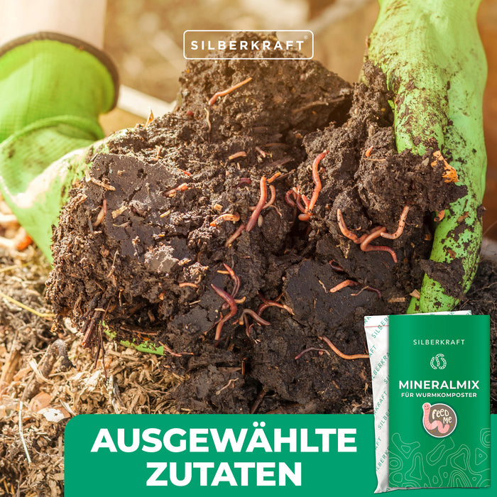 Wurmfutter / Mineral-Mix für Wurmkomposter und Kompost-Würmer